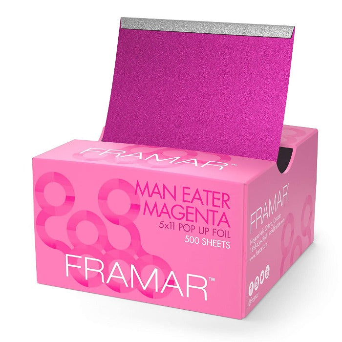 Framar Man Eater Magenta 5x11 Pop Up Foil 500 Sheets – HAIRKOLOR