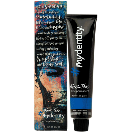 Guy Tang hair color brand, #Mydentity, offers a demi-permanent hair color with a wide selection of shades. These colors enable you to easily recreate the most demanding haircolor trends of the season.